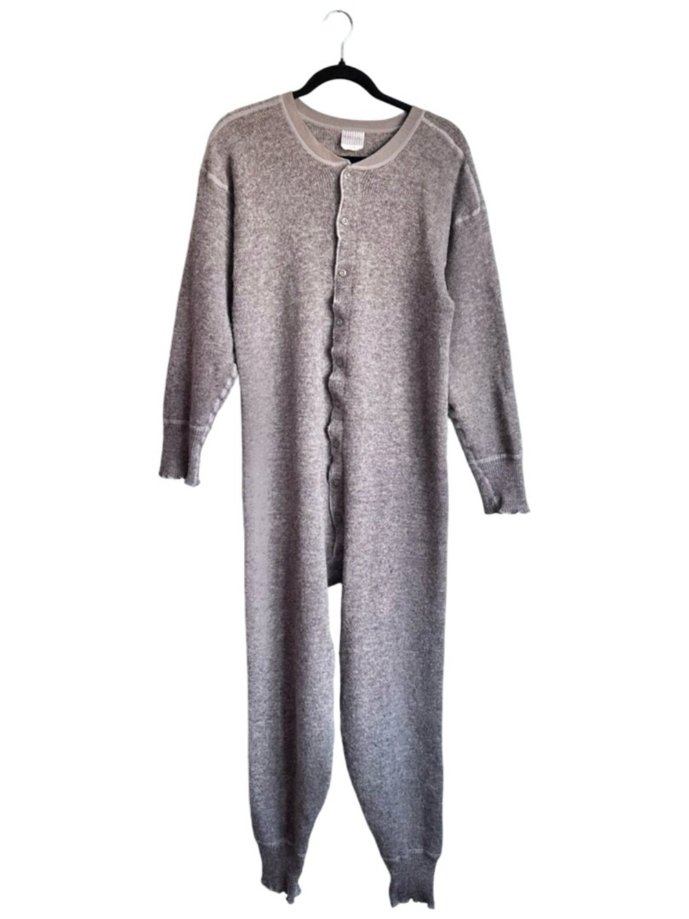 Stanfield’s Wool Blend Heavyweight Gray One-Piece Union Suit Long Johns Large